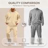 Men's Sweatshirt Jacket and Cargo Jogger Pants Set Color Trendy Casual Outdoor Sports Two-Piece Tracksuit