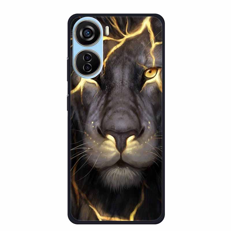 For ZTE Axon 40 LITE Case Popular Picture Black Silicone Soft Back Cover Case For ZTE Axon 40 Lite Case 40Lite Phone Cover Coque