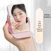 HD Portable Rectangular Vanity Mirror with Rounded Corners - Folding Makeup Mirror