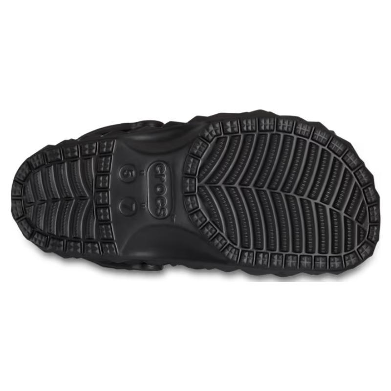 Crocs Classic Clog Lined Geometric Shoes 'Black' Women's