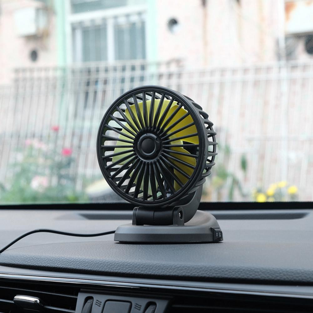 Mini Car Cooler Adjustable 5/12/24V Vehicle Cooling Device USB 2 Speed Automobile Vehicle Accessories