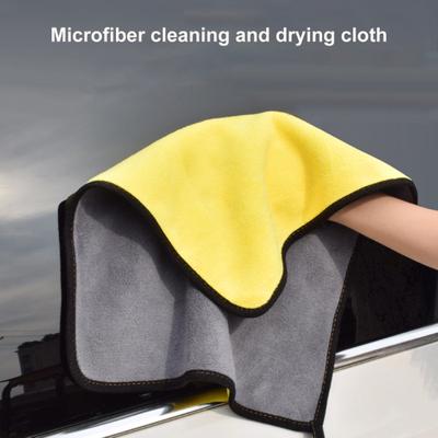 Wash Towel Good Durability Strong Water Adsorption Microfiber Double Side Cleaning