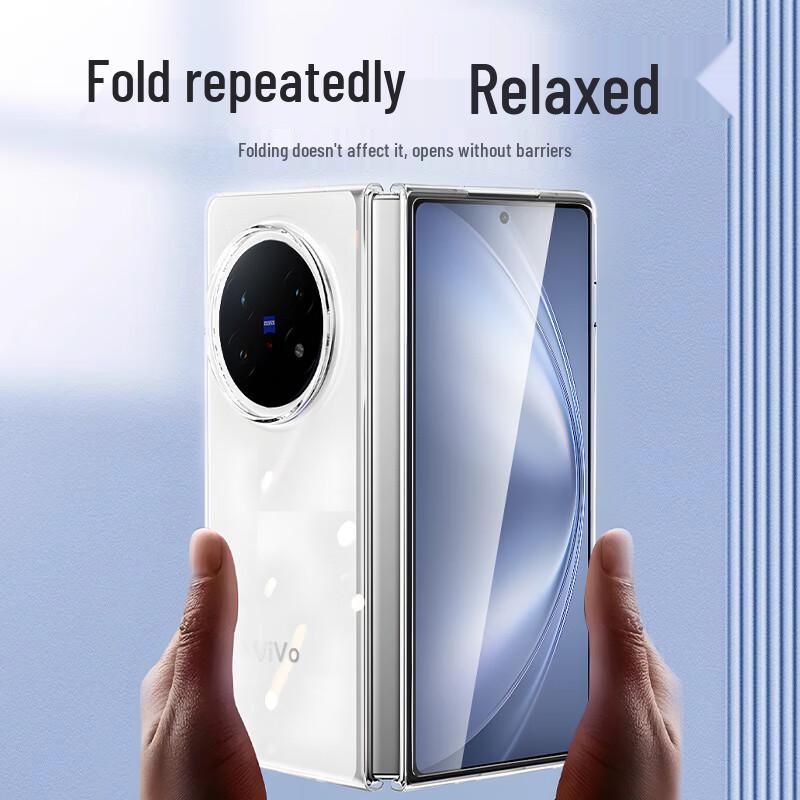 Smorss Vivo X Fold 5 Transparent Full-Coverage Phone Case