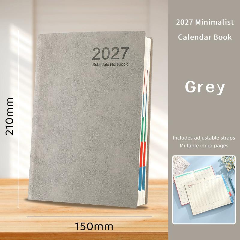 Portable 2027 Planner 365 Days Agenda Book Efficiency Schedule Notebook For School Office Work