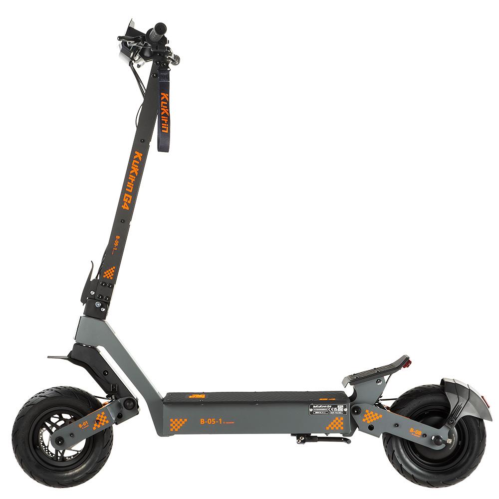 Electric Scooter Kukirin 11" 2000W Motor Adult Electric Scooter 60V 20AH Max Range 75Km Load 120Kg Black G4