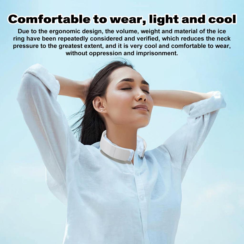 Outdoor Cooling Neck Wrap Ice Cold Neckband Long Lasting Refreshing Neck Collar for Summer Sports Hiking