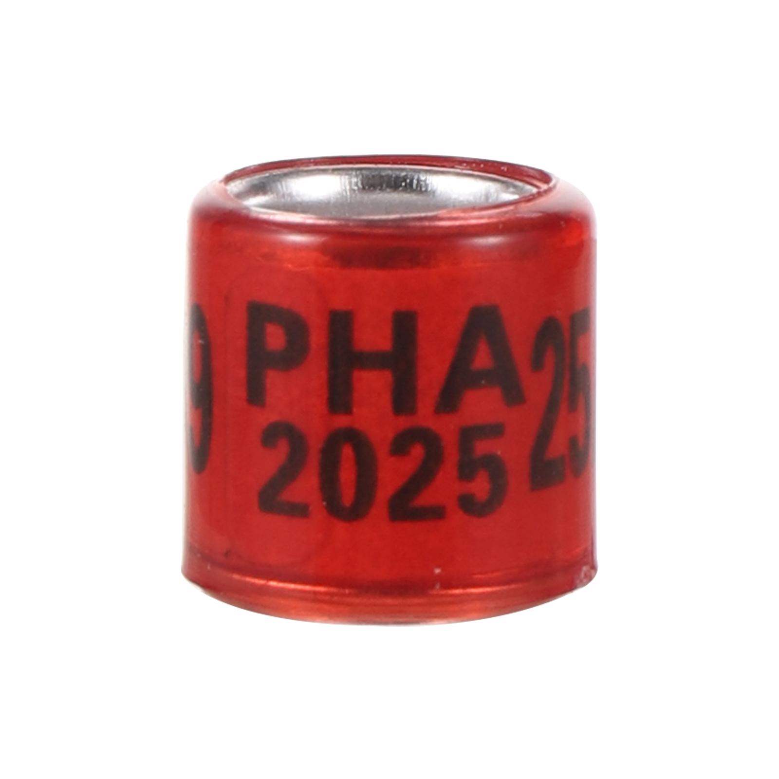 

PHA 2025/2026 Кольцо для голубиной лапки Внутренний диаметр 8 мм с номером Алюминиево-пластиковое кольцо для птичьей лапки Многоцветные аксессуары для птиц 50 шт.