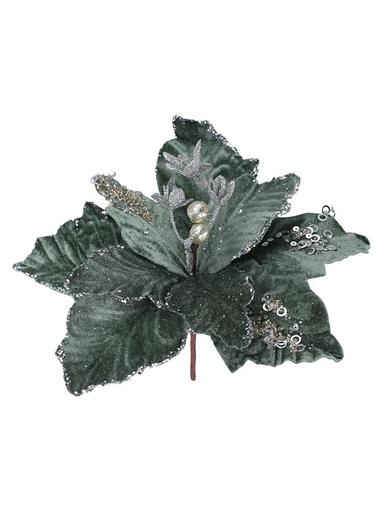 22cm Prachtige kerstbloemen voor huisdecoratie en feestdagen