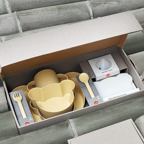 Tak BIO KIDS DISH Gift Box Bear Big Yellow | Tak Bio Kids Dish Gift Box Bear Big