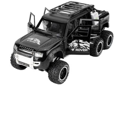 1/24 Land Rover Seks Hjul Offroad Leketøybil Modell, Trekk tilbake Støpt Kjøretøy Samlebil Lastebil for Barn Gutter Jenter og Voksne, Gave