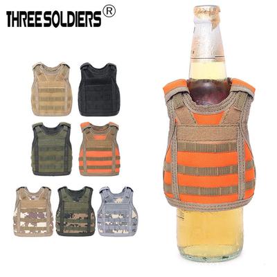 Festive Camouflage Bottle Vest - Christmas Bar Decor