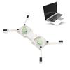 Laptop Cooling Pad USB Foldable Radiator Cooler Stand Light Portable with AntiSkid Mount(White )
