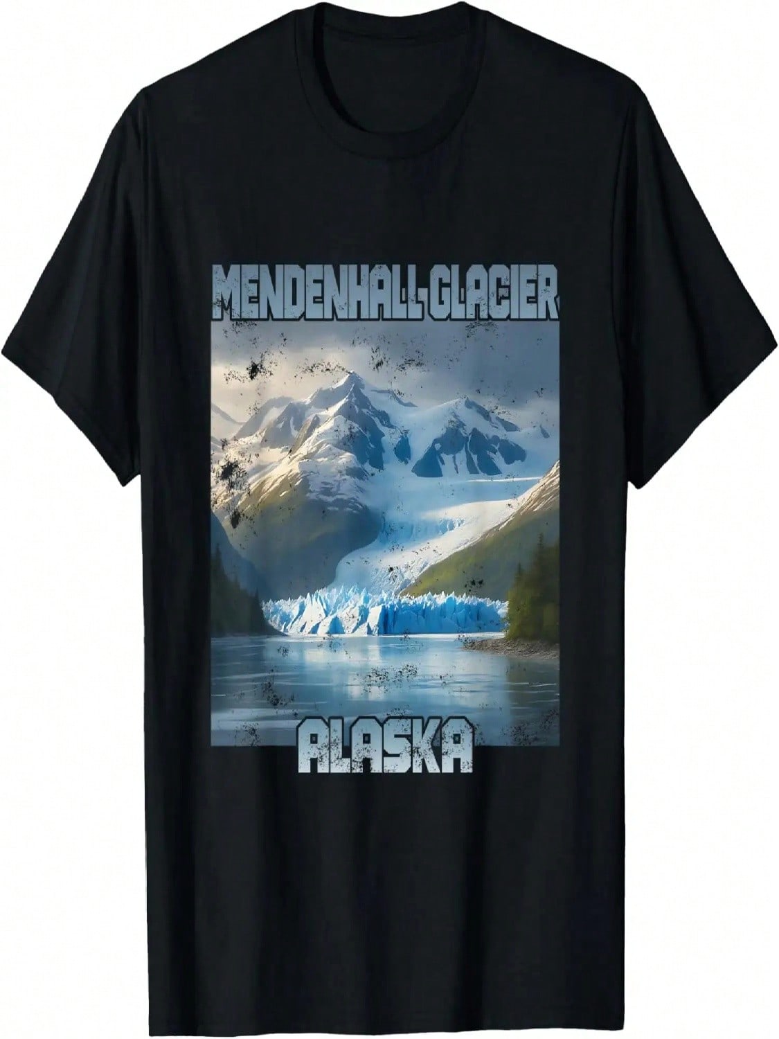 Vintage denhall Glacier Alaska T-Shirt S разноцветный