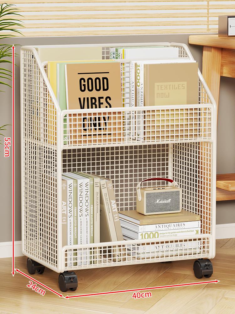 Hareketli Çocuk Kitaplığı ve Depolama Raf Dolabı