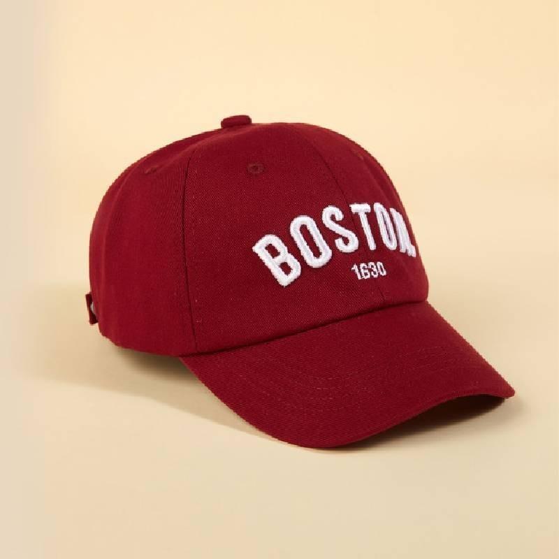 Stylish Children s Baseball Cap For Boys Girls Spring Autumn Embroidered Alphabet Hat Adult вино красного