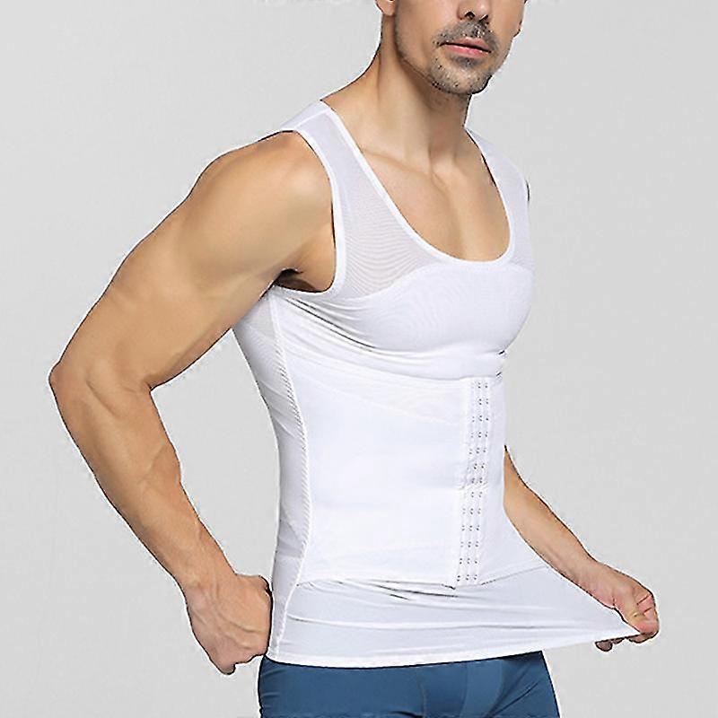 Men Body Shaper Slimming Vest Tank Top Compression Shirt Tummy Control Underwear