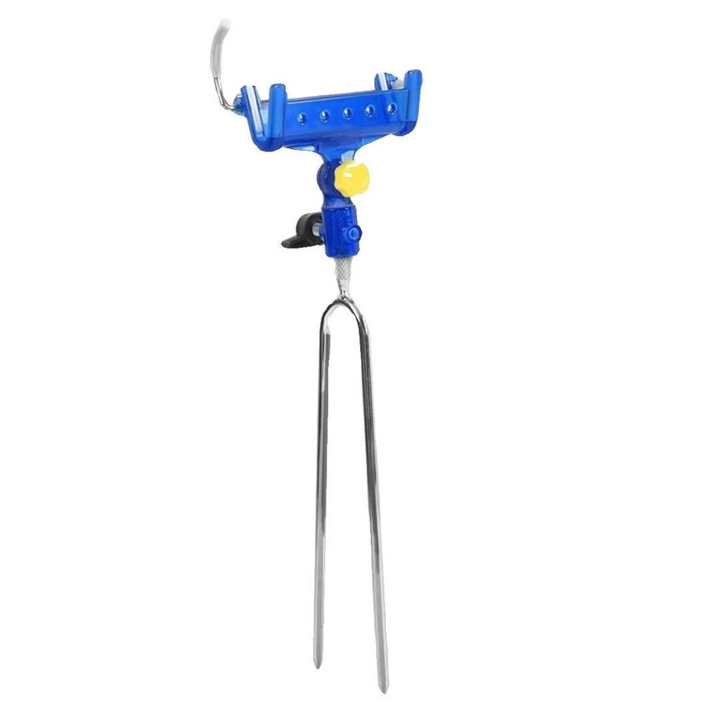 Self-locking Fishing Rod Holder: Dual-use Elastic Cannon Stand with Multi-position Insert & Newcomer 5 Yuan Discount