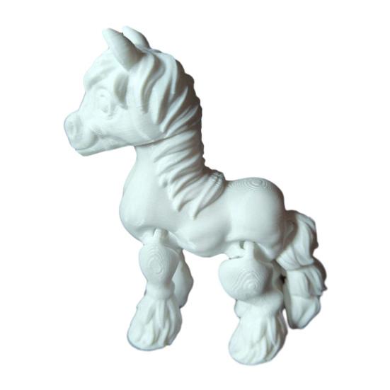 

3D Printed Horse Figurine Movable Joints Pony Statue Stress Relief Fidget Toy Educational Animal Model Desktop Decoration Ornament