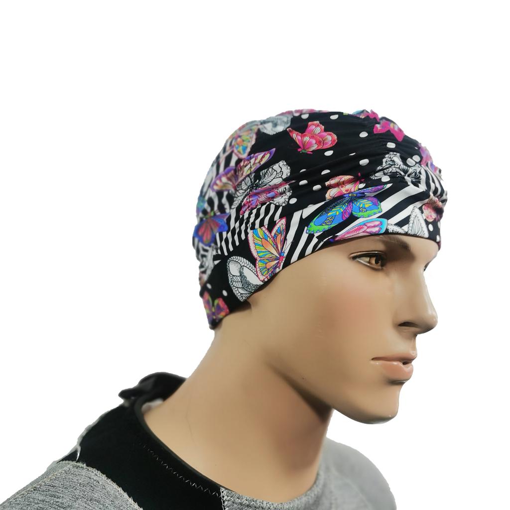 Custom Design Swim Caps Material Print OEM Logo Style Color Kids Swimming Hat Adults Swim Cap