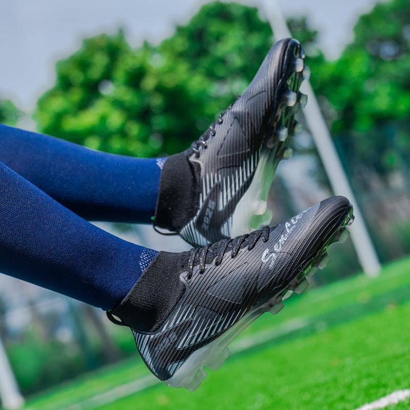 35-46 Men's High-top Football Shoes Long Spikes Sports Football Boots Large Size Kid's Football Boots