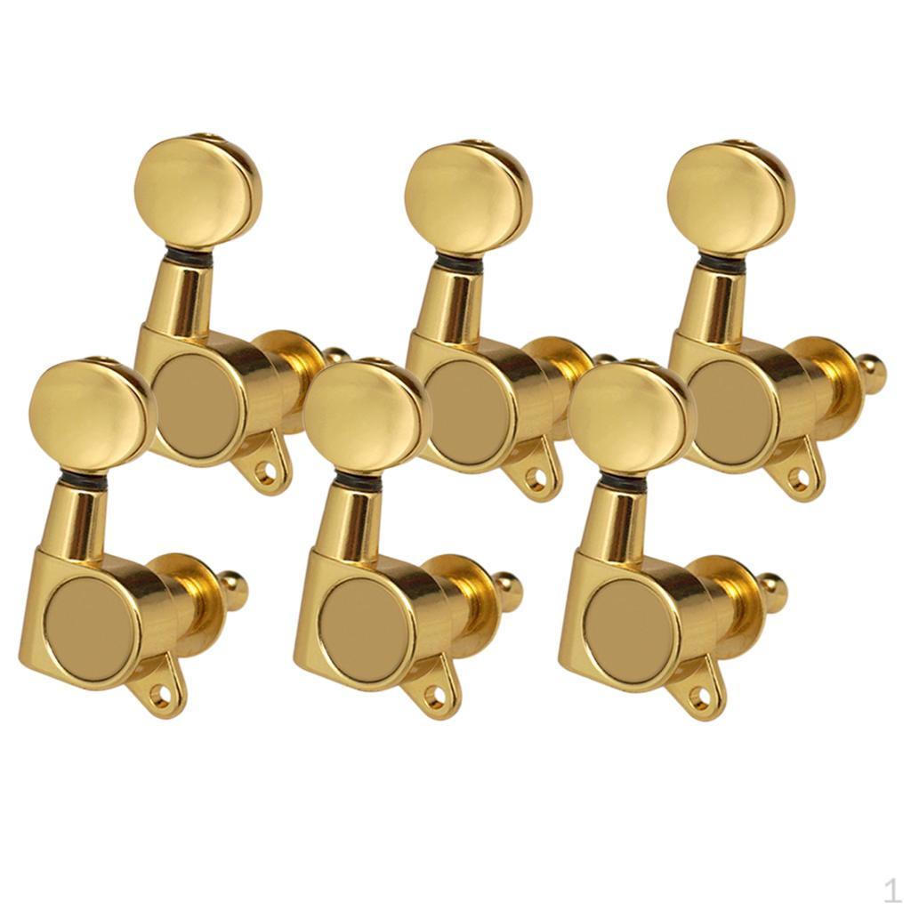 6PCS Full Sealed Pegs for Acoustic 6R Gold