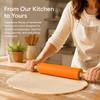 Silicone Dough Roller Non Stick Surface Baking Rolling Pin  Dough Pancake Pastry Cookie