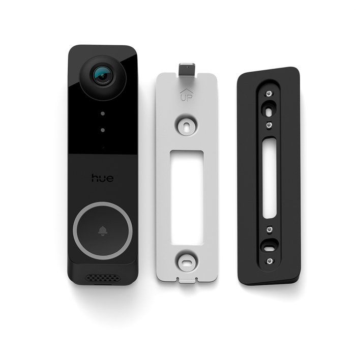 Sonnette vidéo fillaire connectée - Philips Hue - Filaire - 2K - Conversation bidirectionnelle - Extérieur