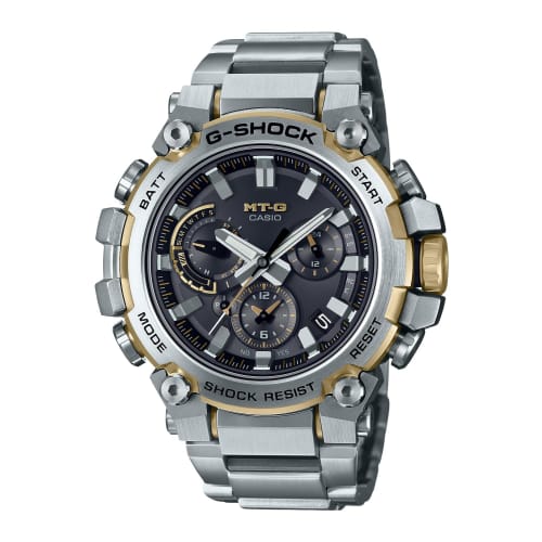 

Casio G-Shock MT-G Bluetooth Radio-Controlled Solar Watch MTG-B3000D-1A9JF Men s Silver