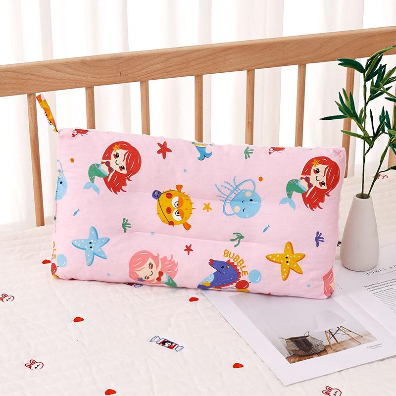 Children Infants Baby Cartoon Pure Cotton Doudou Velvet Sleep Pillow Kindergarten Washable Cervical Vertebra Protect Kids Pillow