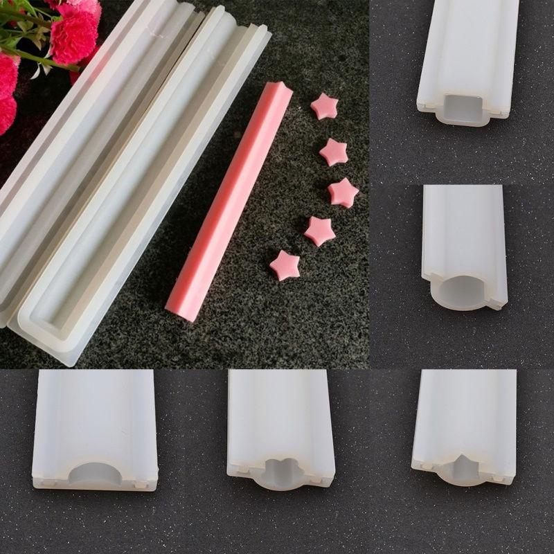 DIY Clear Plastic 3D Star Shaped Candle Making Model Soap Mould 2.5 x 1 inch