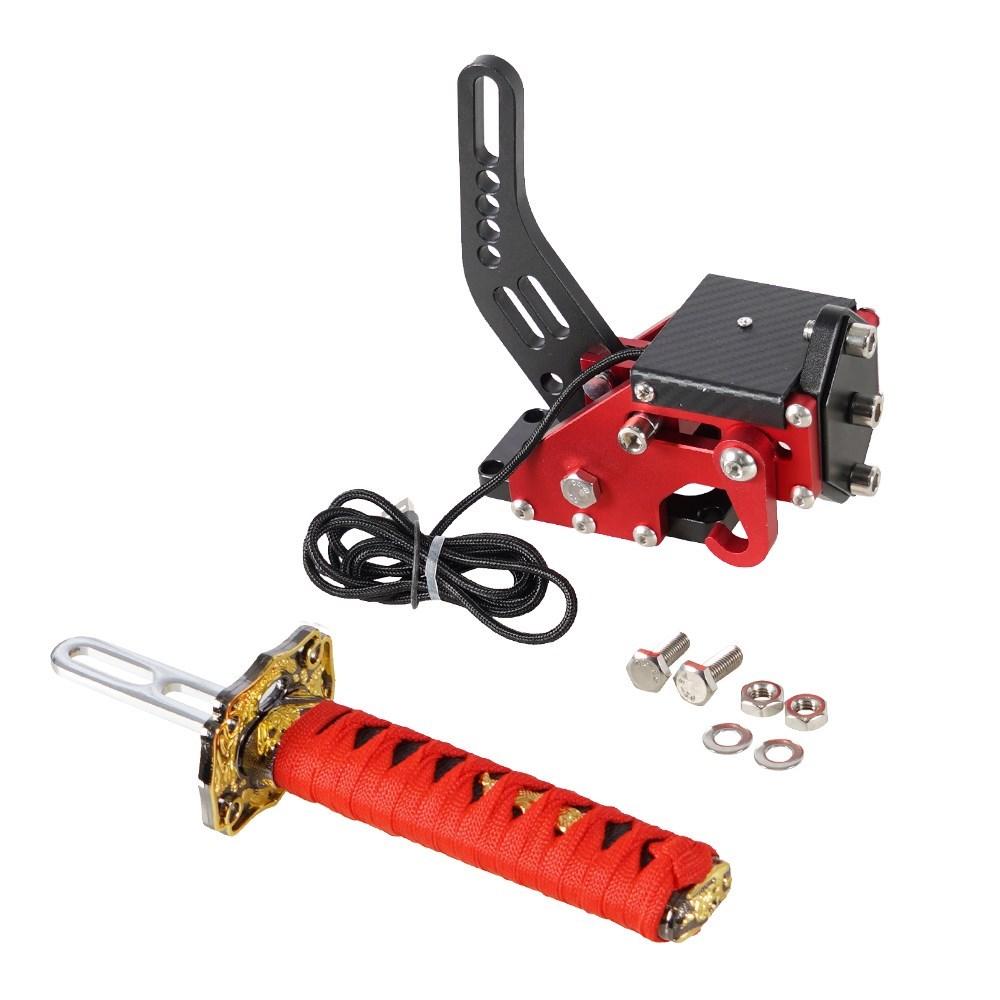 Katana Handbrake 15/26Cm Square Plate Samurai Sword PC SIM Simulated Racing Game For G25/27/29 T300 T500 Without Clamp