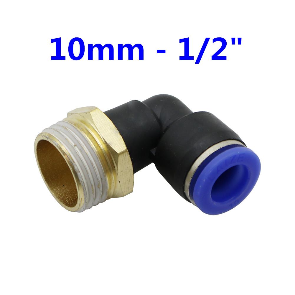 1/8" 1/4" 3/8" 1/2" External Thread Elbow Quick Connector 10mm 8mm 6mm Pipe Connection Interface Garden Irrigation Connectors