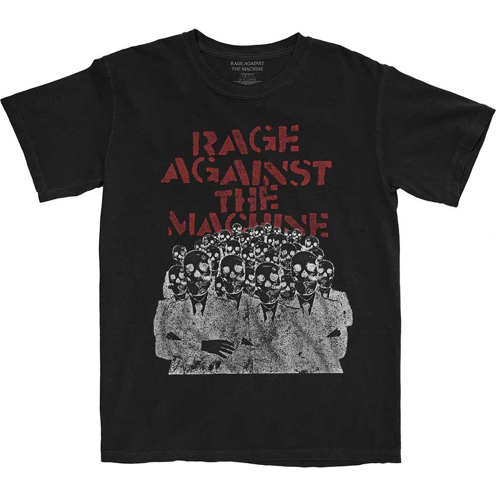 

Rage Against The Machine TShirt Crowd Masks RATM Official Band Black New Unisex T-Shirt XXXL