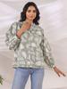 Sage Green Printed Office Shirt