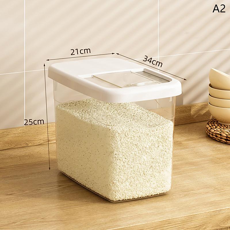 Creative Rice Bucket Tank Moisture-Proof Insect-Proof Sealed Rice Storage Box Cereal Grain Food Container Kitchen Accessories