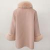 OFTBUY 2024 Autumn Winter Jacket Natural Real Fox Fur Collar Thick Warm Wool Blends Coat Women Outerwear Streetwear