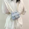 Stylish Casual Spring Knit Small Crossbody Bag With Elegant Chain Strap For Women