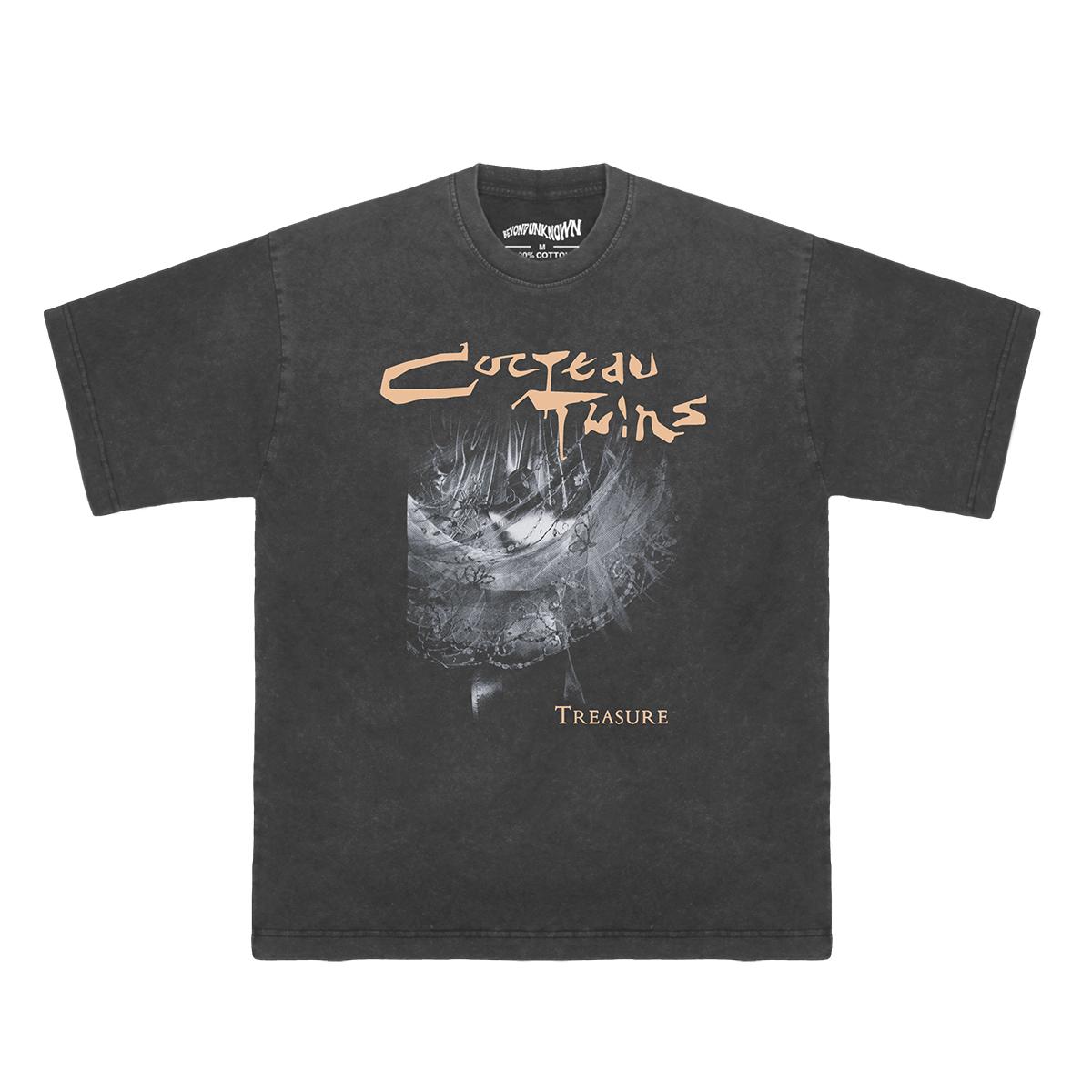 

Cocteau Twins TShirt Treasure AD This Mortal Coil Washed Long Short Sleeves Cotton Mens Tops Graphic Printed Tee Man Shirt S