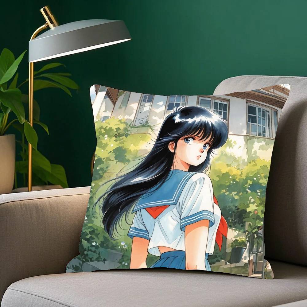 ANIME K-Kimagure Orange Road Pillow Case Home Decor Throw For Sofa Bed Car Room Decor Gift Idea