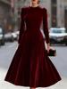 Autumn new fashion women's clothing popular European and American V-neck off-the-shoulder short-sleeved dovetail dress dress