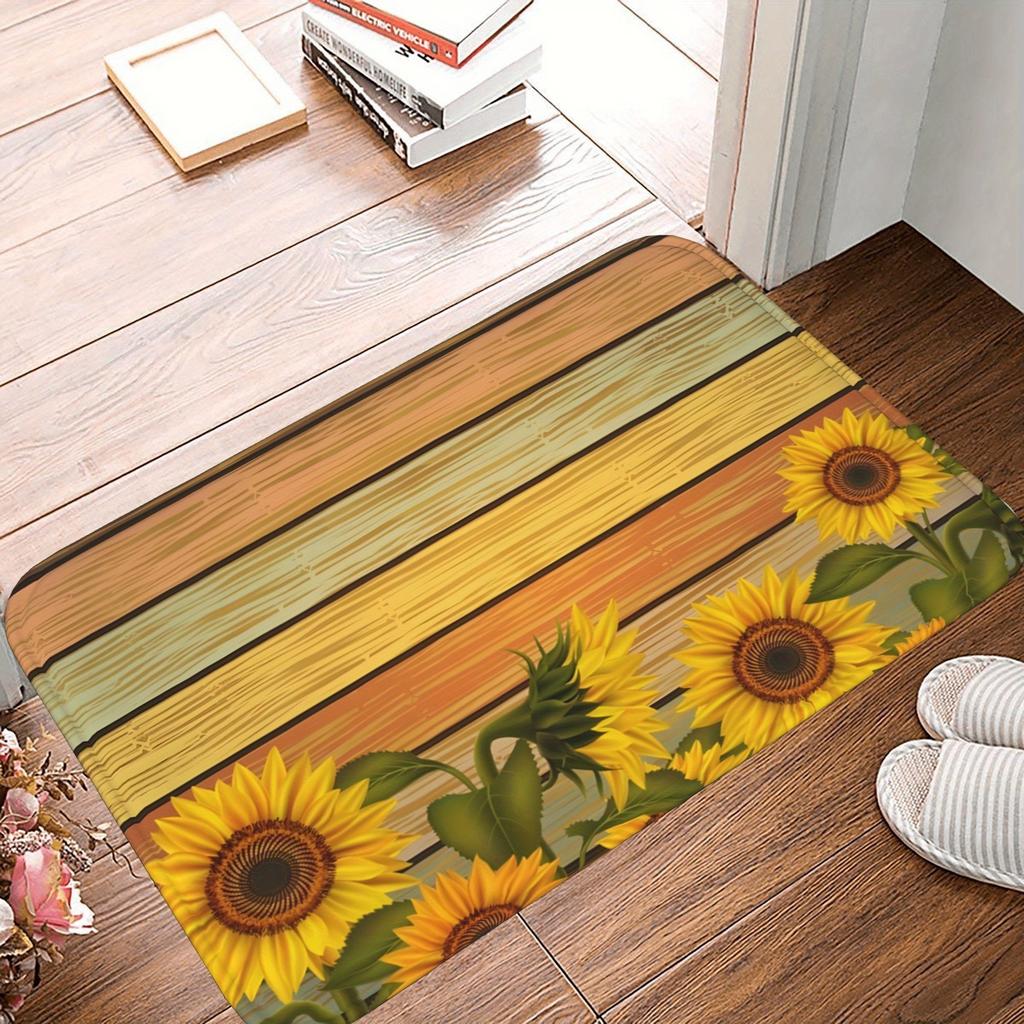 1PC Patriotic Star-Strippe Kitchen Rug Non-Slip Door Mat Pop Design Bathroom Rug Bath Mat Carpet for Home Sink Laundry Ecoreeree