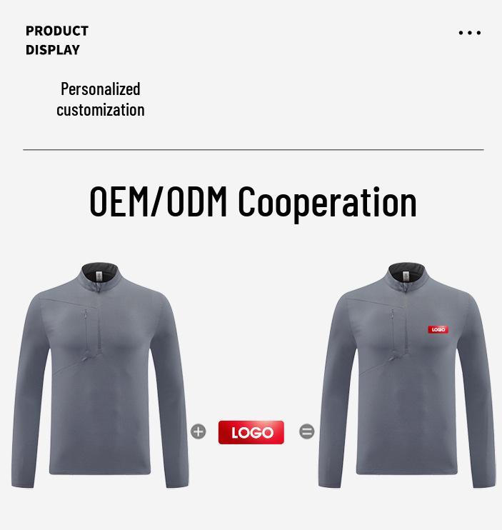 Di Jia Men's Half-Zip Quick-Dry Sports Top for Outdoor Training, Cycling, Running, and Fitness