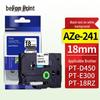 Deyin 18mm AZe-241 Compatible Label Tape for Brother PT Printers