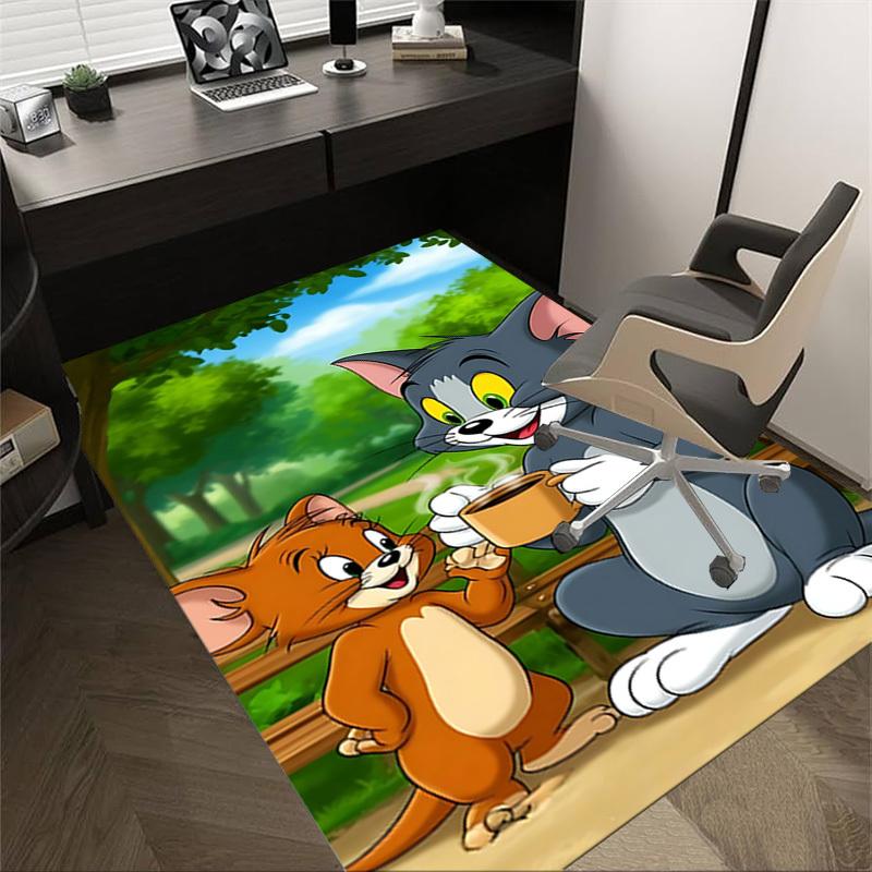 

1pc Tom and Jerry Carpet, for Home & Office Decor, Desk Chair Carpet, Festive GiftL1328 60cm by 90cm