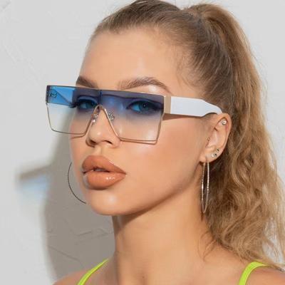 Square Sunglasses Women'S Trend One-Piece Sunglasses Men'S Street Sunglasses