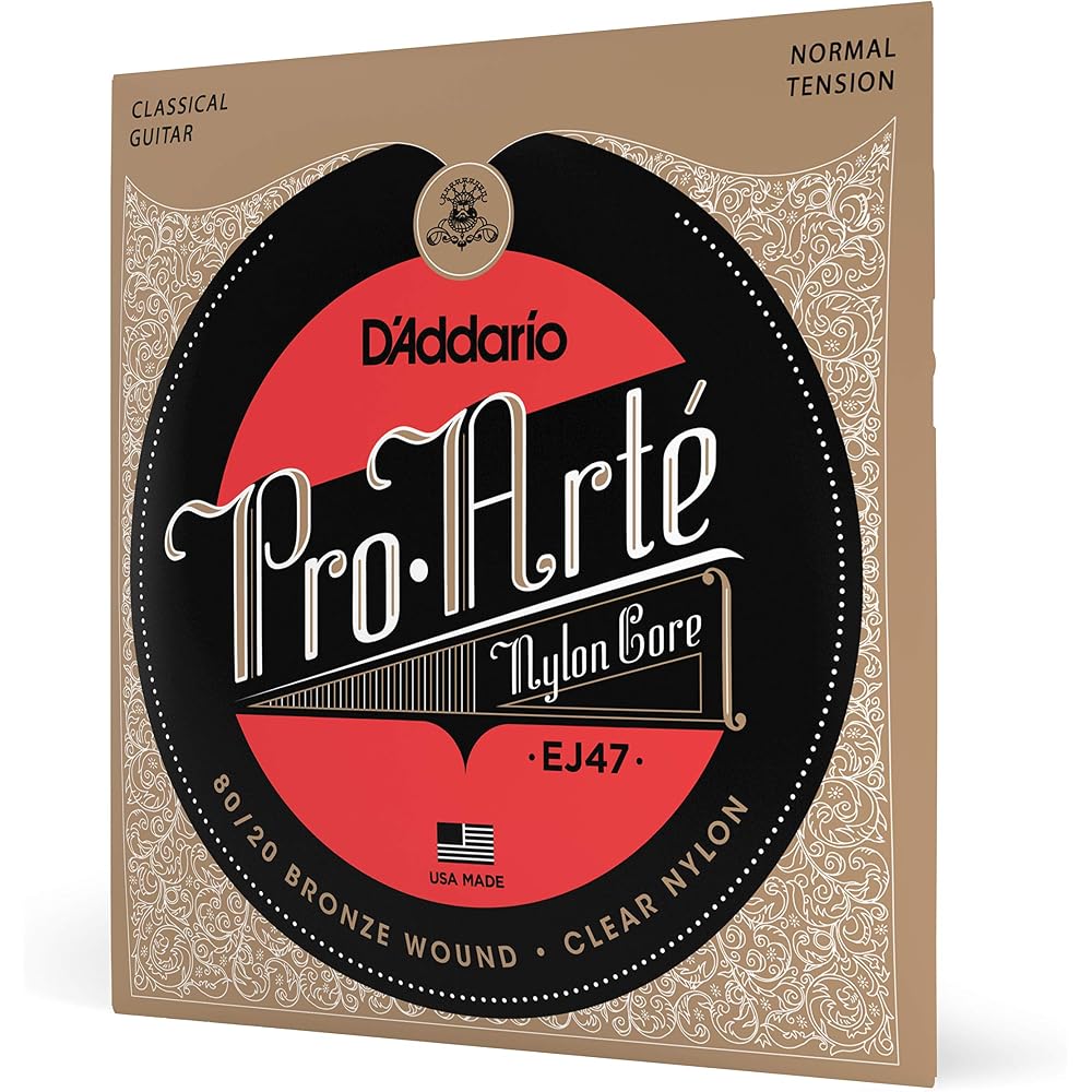 D Addario Pro Arte EJ47 80/20 Bronze Classical Guitar Strings Clear Normal 6-Pack