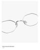 Extra malé brýlové obruby v univerzitním stylu z čistého titanu, 47mm mnohoúhelník, pro ženy s jednoduchým obličejem, model 98722 kompatibilní s dioptrickými čočkami