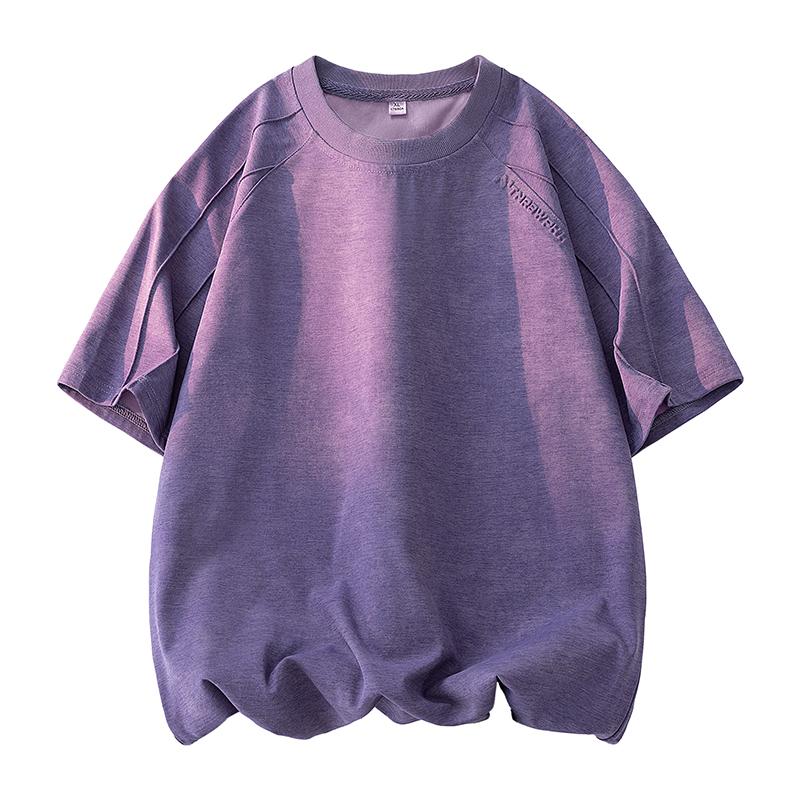 Round Neck Short-sleeved T-shirt Men's Loose Large Size Men's Half-sleeved Casual Versatile Fashion