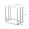 Yamazaki Cutting Board Stand for Round Cutting Boards, White, Approx. W16 x D11.8 x H17.5cm, Tower Series, Freestanding Type, Cutting Board Holder,
