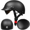 ZXC Retro Semi-helmet Men Women's Electric Bicycle Scoop Helmet Portable With Endoscope